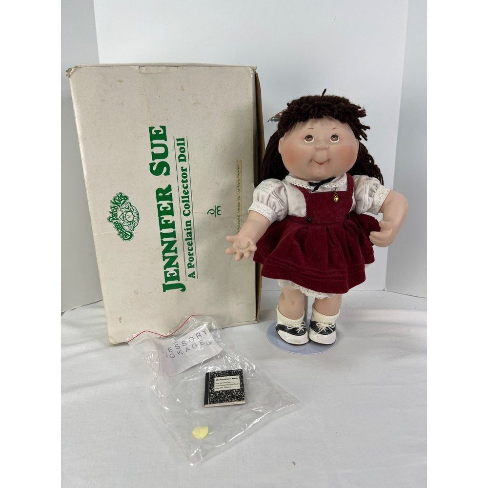 Danbury Mint Porcelain 16" Cabbage Patch Kid Doll Jennifer Sue" 1995 - Picture 1 of 10